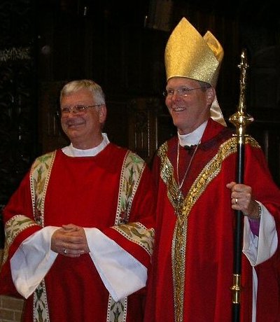 Deacon Bill and Bishop O'Neill